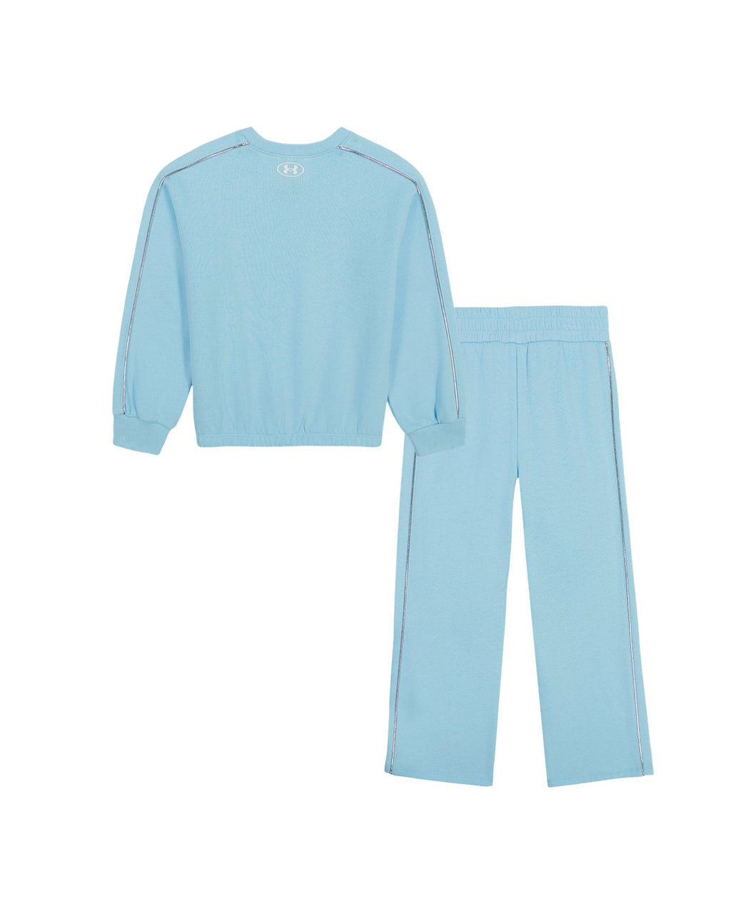 UA Rival Fleece Lurex Piping Little Girls' Set - Blue
