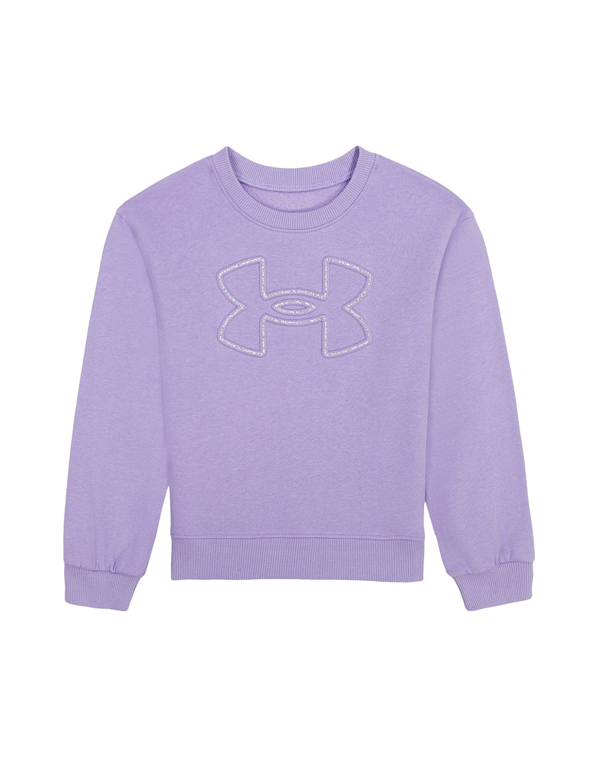 UA Rival Embossed Toddler Girls' Crew - Purple