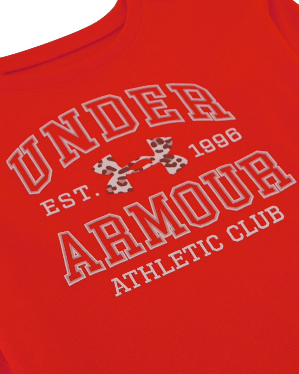 UA Varsity Little Girls' Long Sleeve - Red