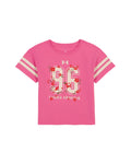 UA Floral Varsity Little Girls' T-Shirt - Pink
