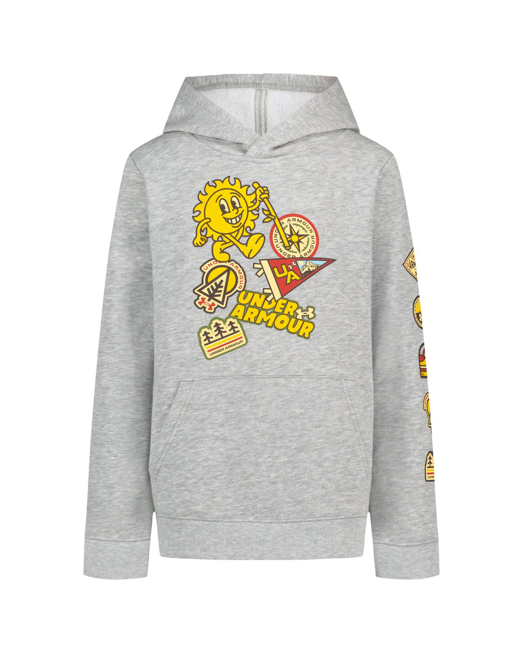 UA Camp Patches Boys' Hoodie - Gray