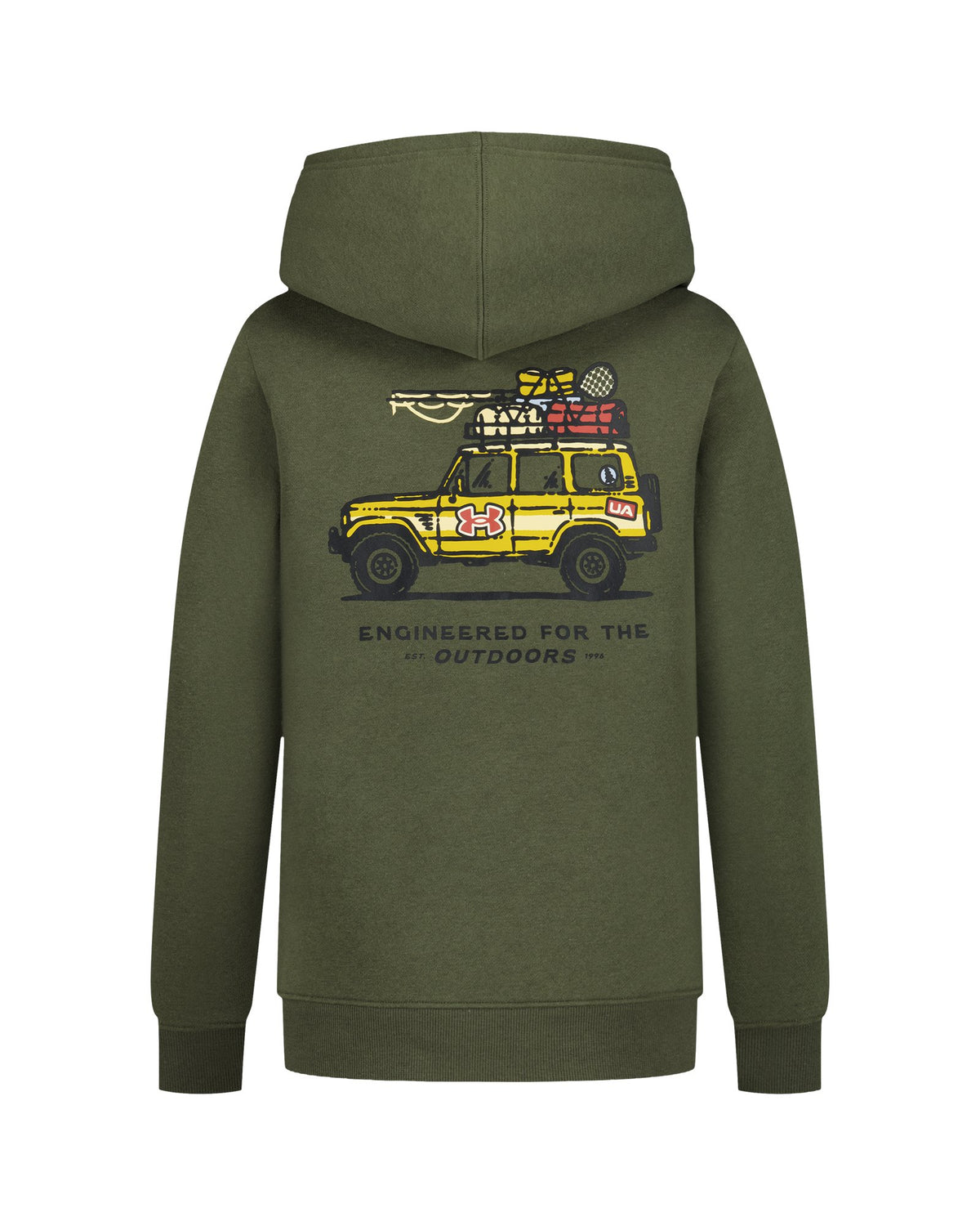 UA Alpine Explorer Fleece Boys' Hoodie - Green