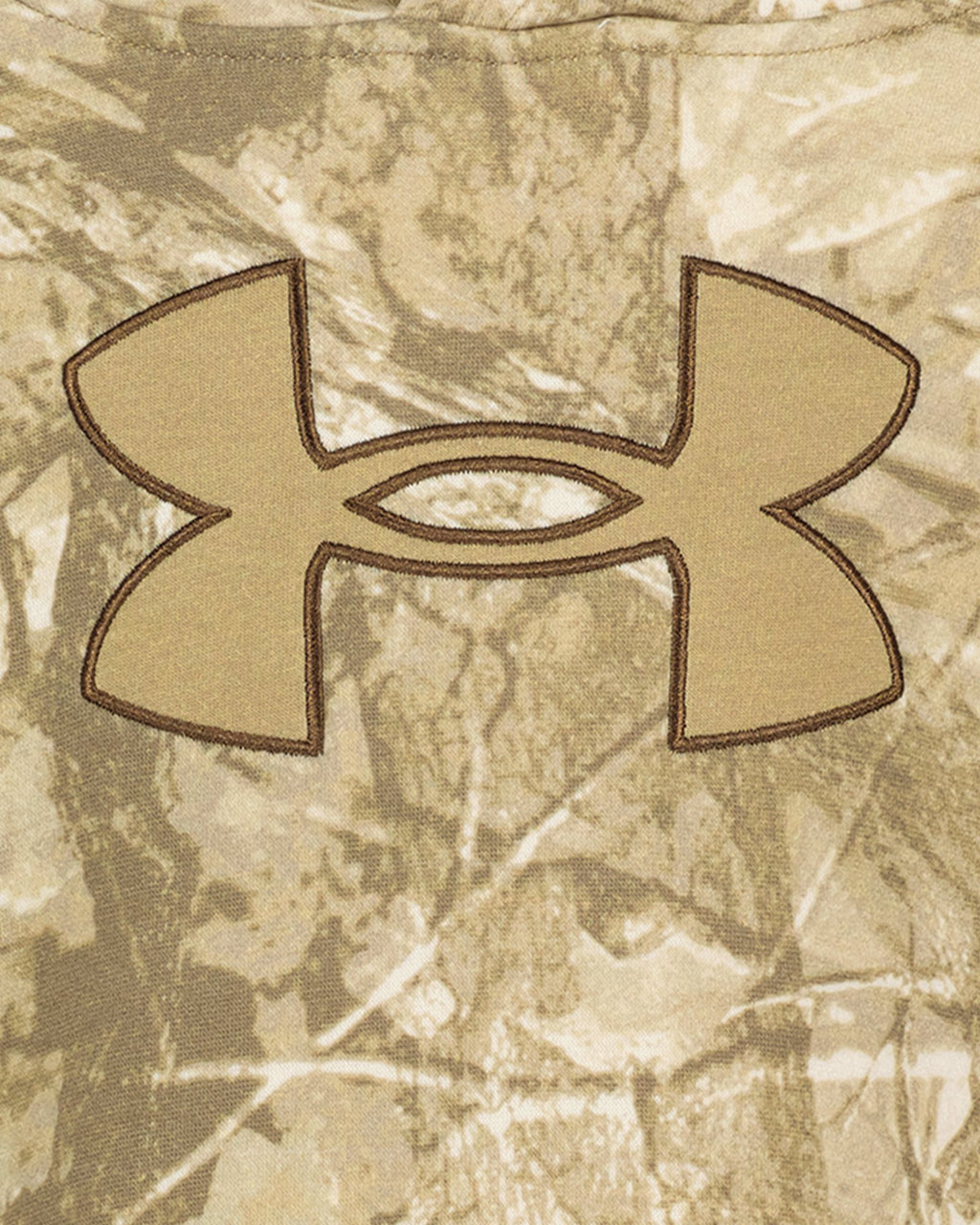 UA Printed Logo Fleece Boys' Hoodie - Brown