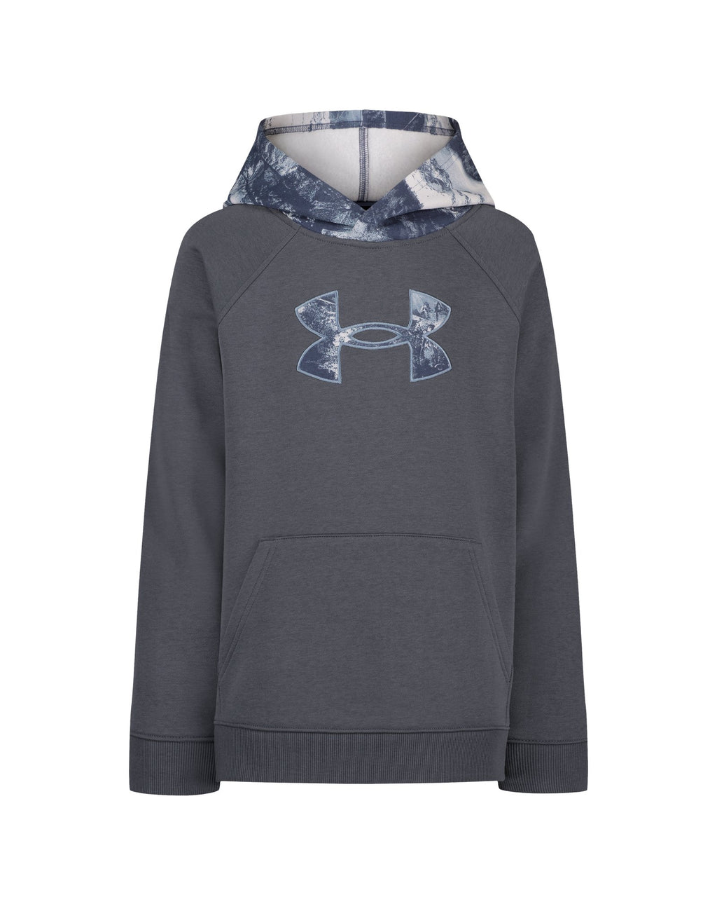 UA Raglan Logo Fleece Boys' Hoodie - Gray