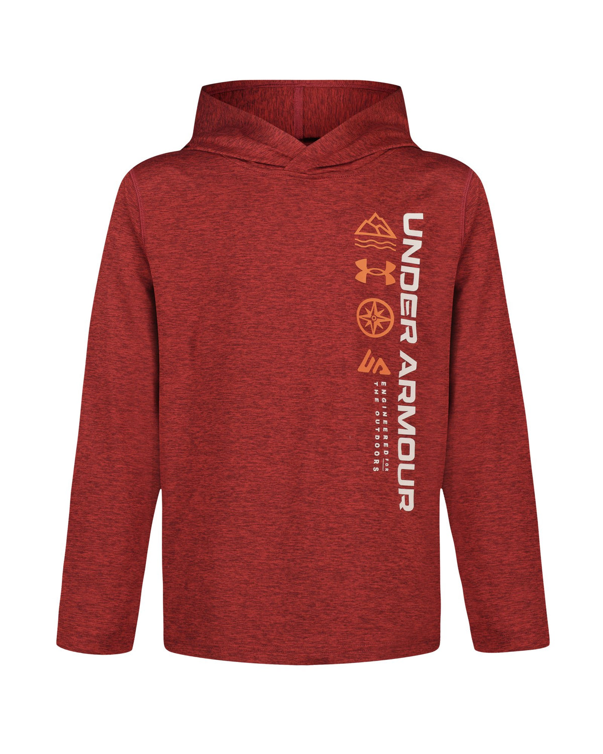 UA Vertical Logo Boys' Hoodie - Red
