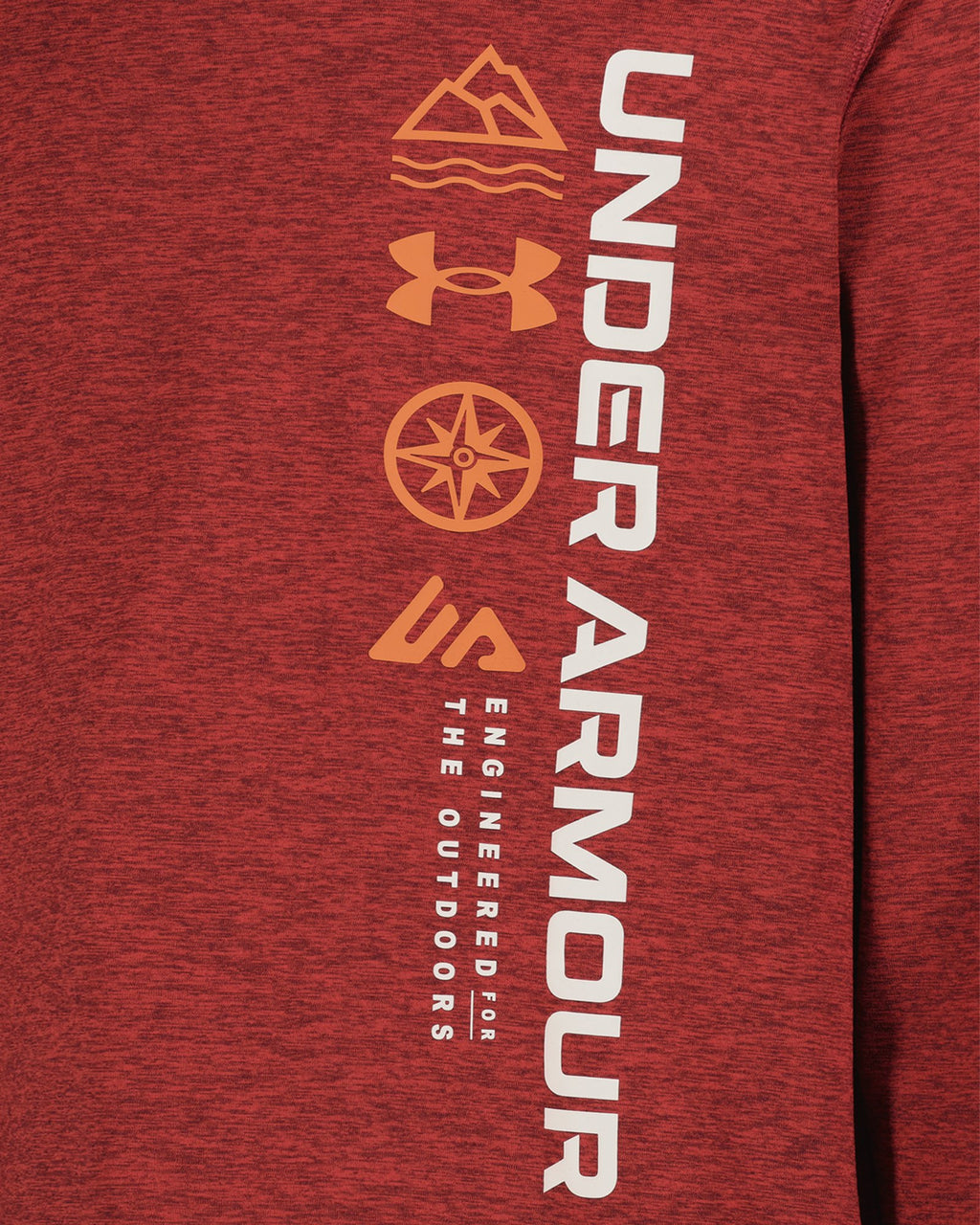 UA Vertical Logo Boys' Hoodie - Red