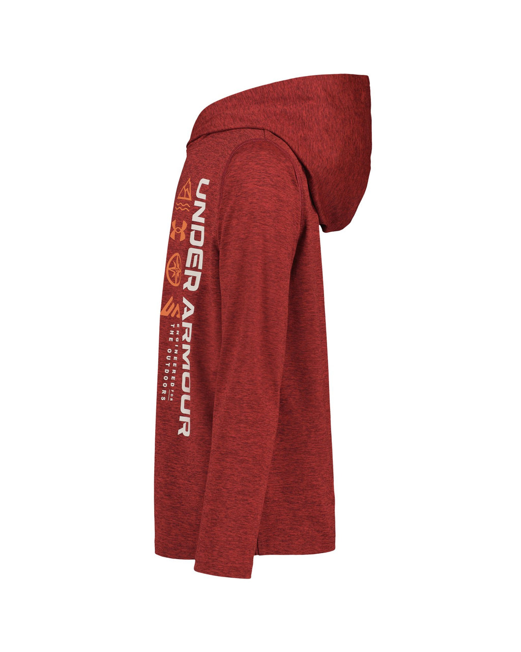 UA Vertical Logo Boys' Hoodie - Red