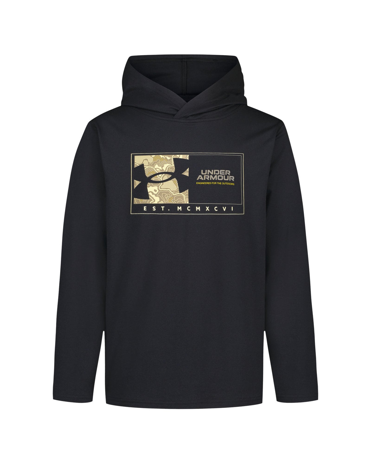 UA Latitude Logo Boys' Hoodie - Black