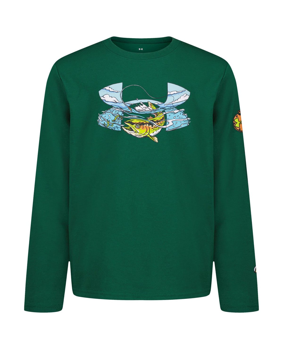 UA Great Catch Boys' Long Sleeve - Green