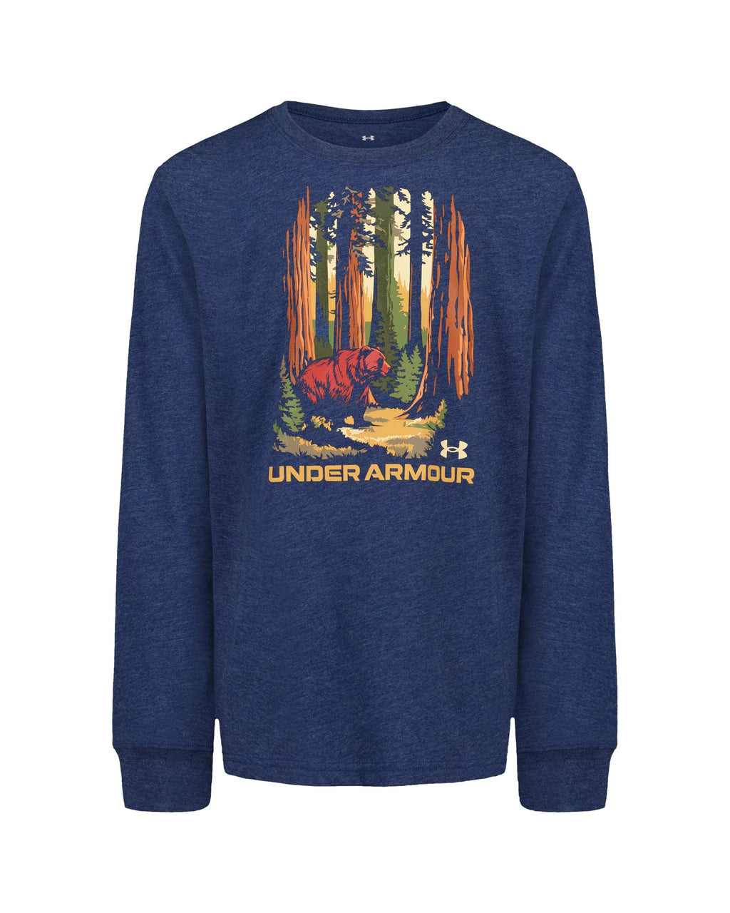 UA Tree Bear Cuff Boys' Long Sleeve - Blue