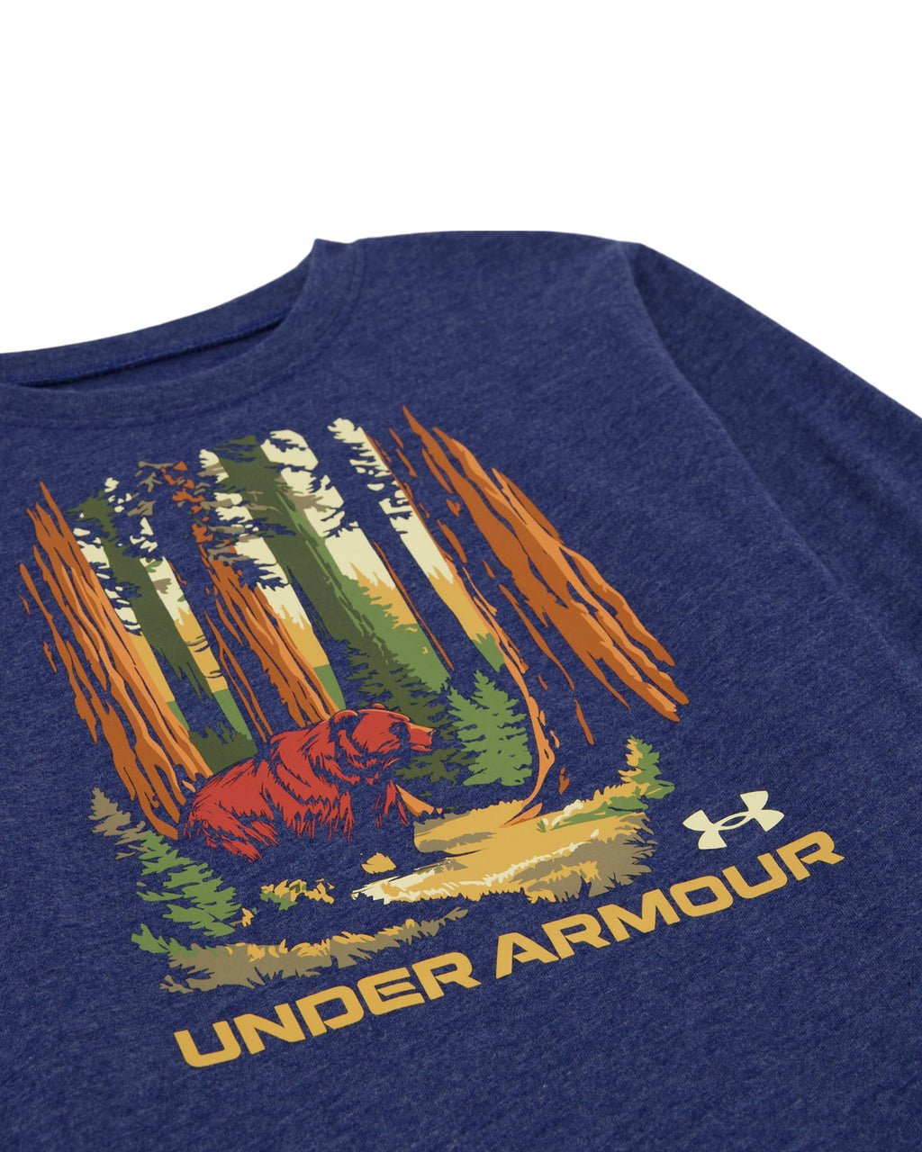 UA Tree Bear Cuff Boys' Long Sleeve - Blue