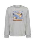 UA Hooked Cuff Boys' Long Sleeve - Gray