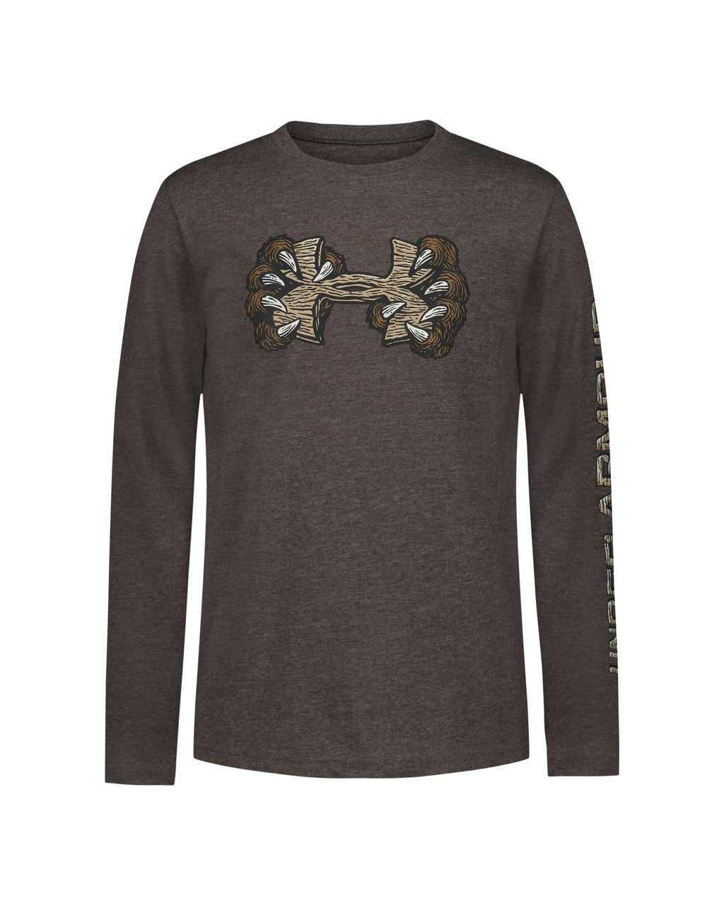 UA Bear Claw Boys' Long Sleeve - Brown