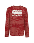 UA Mountain Camo Boys' Long Sleeve - Red