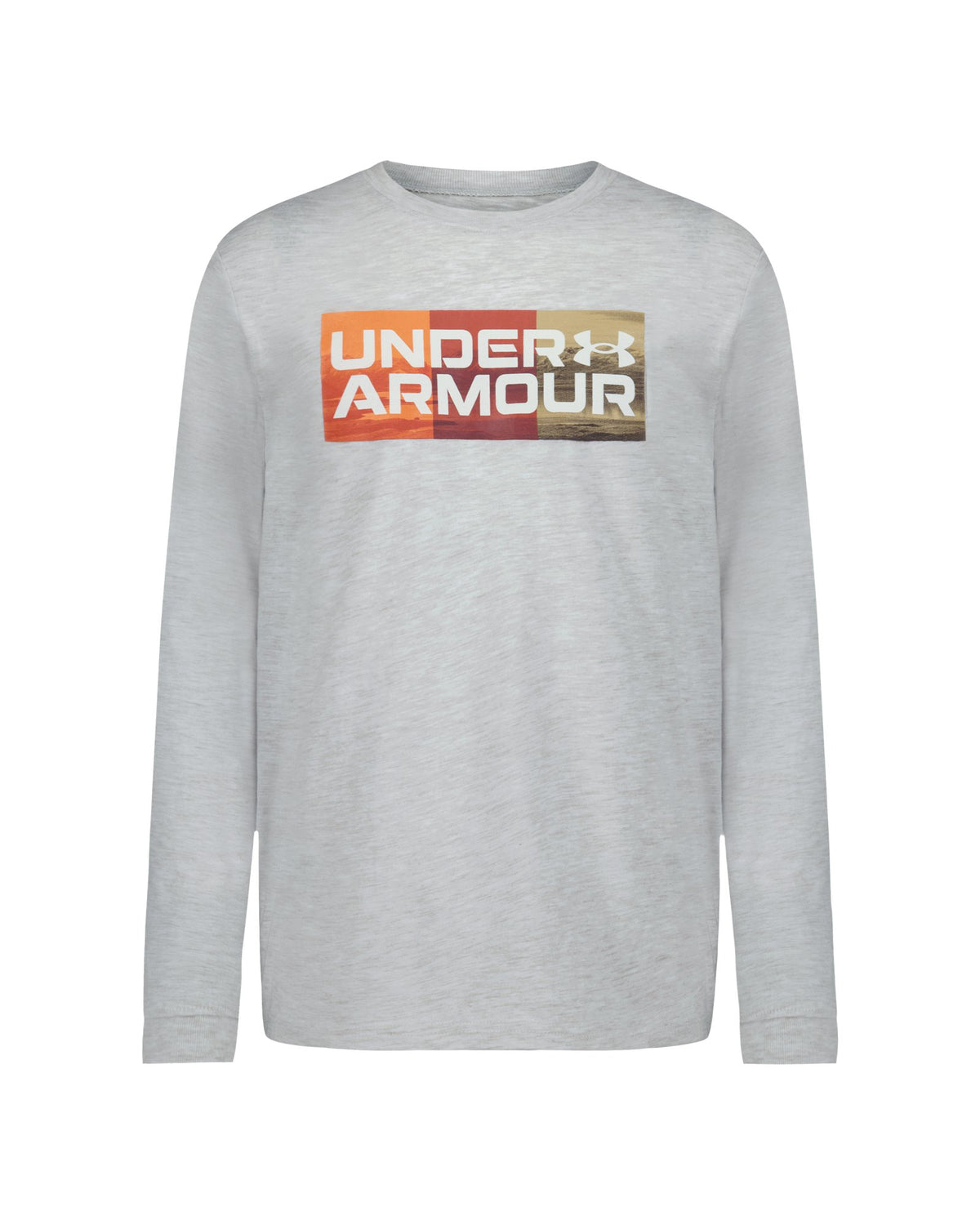 UA Tri Mountain Logo Boys' Long Sleeve - Gray