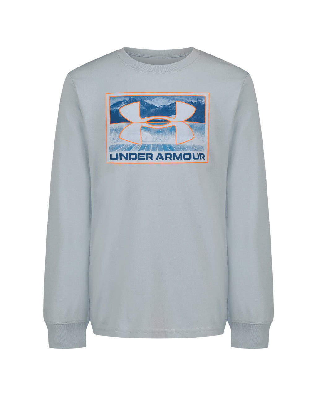 UA Topo Core Cuff Boys' Long Sleeve - Gray