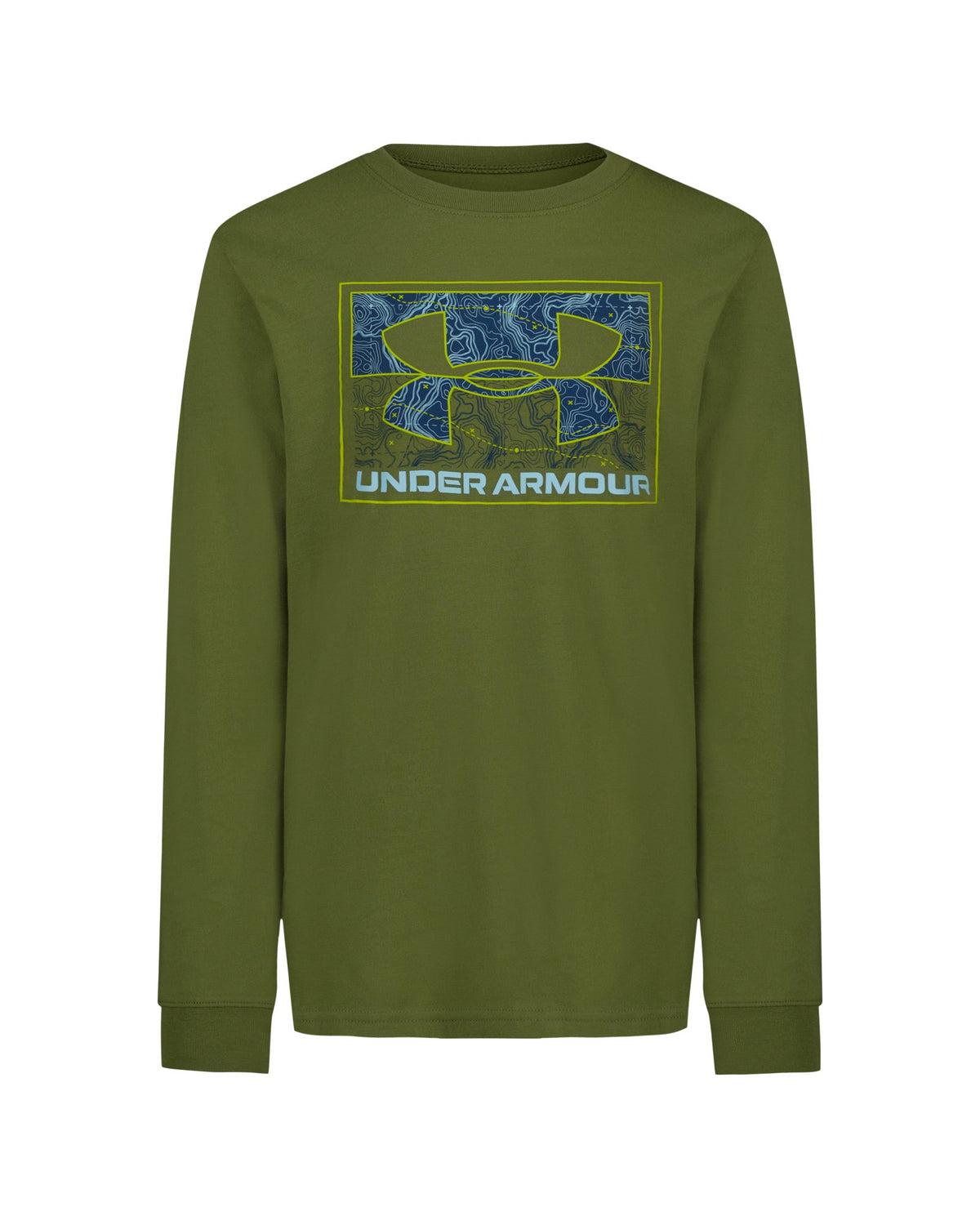 UA Topo Core Cuff Boys' Long Sleeve - Green