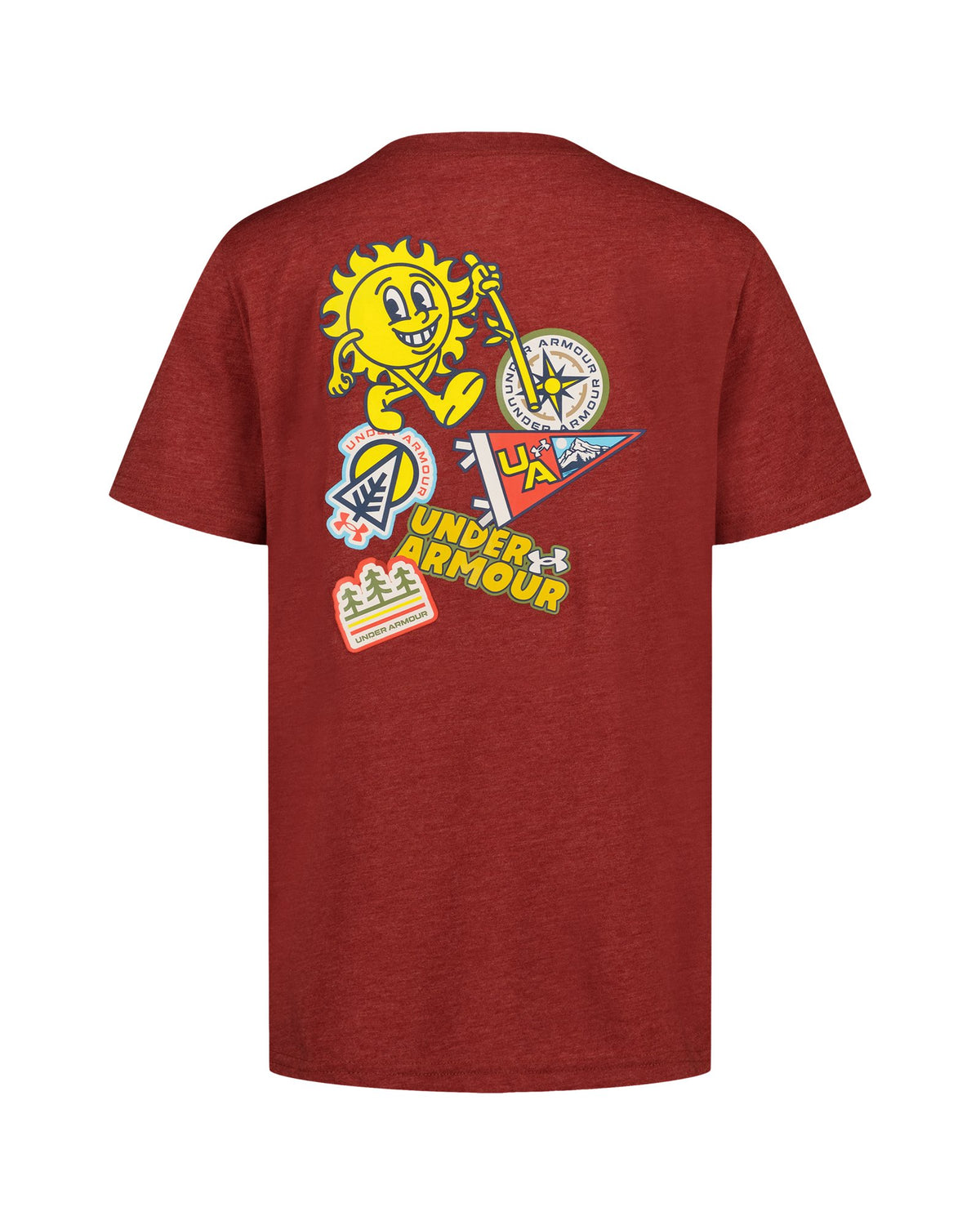 UA ODE Patches Boys' Short Sleeve - Red
