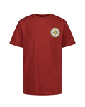 UA ODE Patches Boys' Short Sleeve - Red