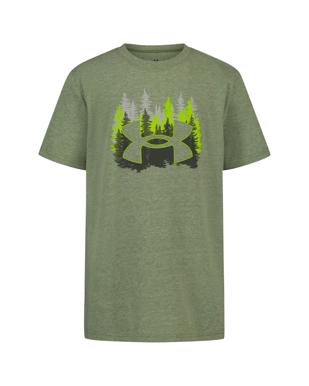 UA Pineview Logo Boys' Short Sleeve - Green