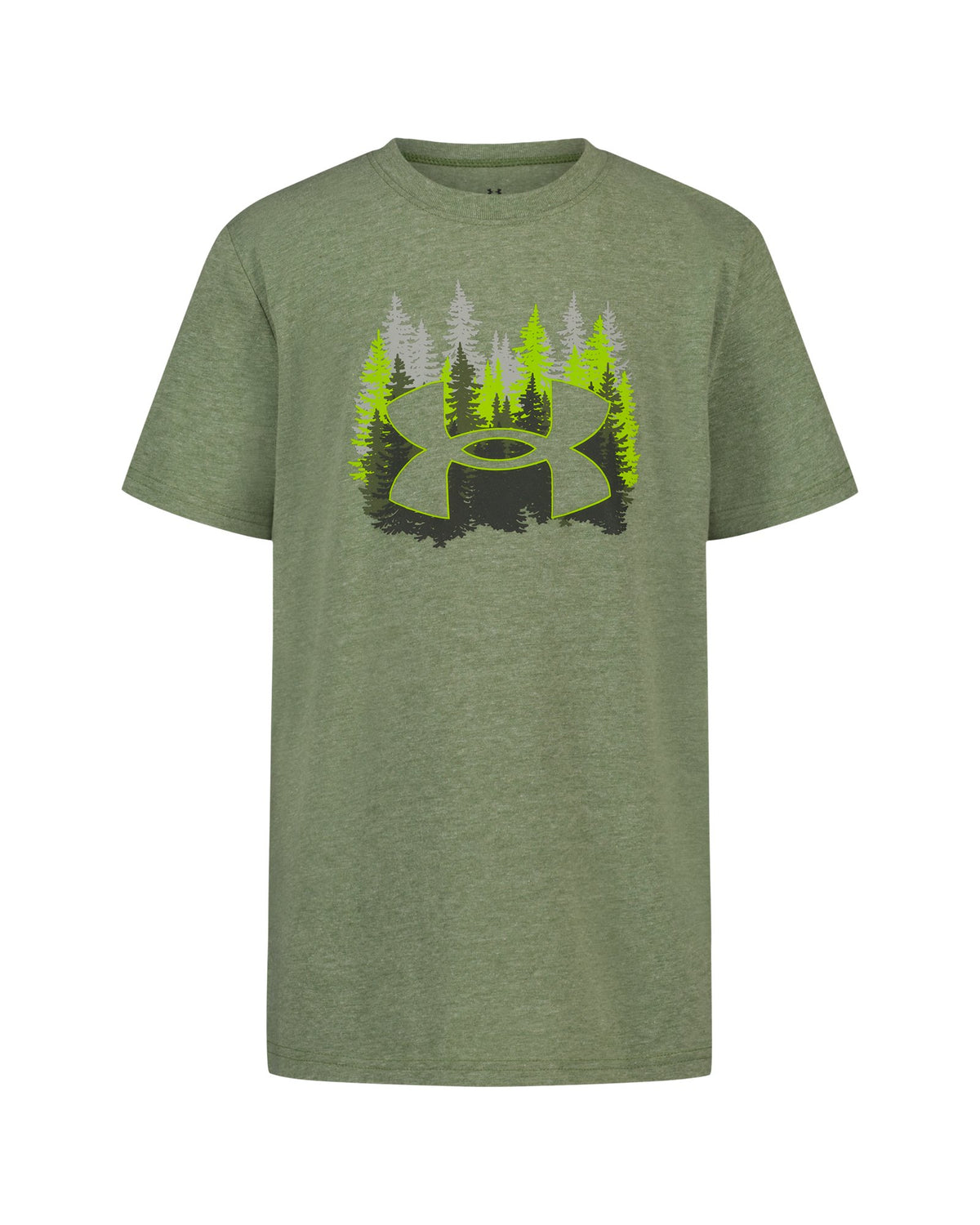 UA Pineview Logo Boys' Short Sleeve - Green