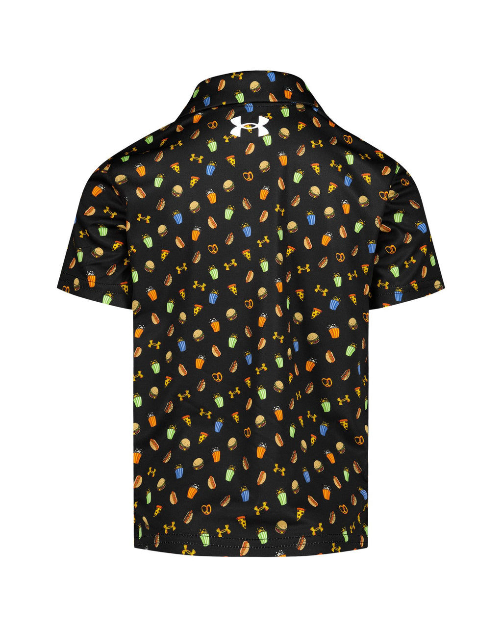 UA Matchplay Printed Boys' Polo - Black