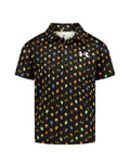 UA Matchplay Printed Boys' Polo - Black