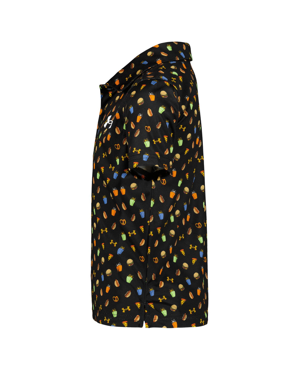UA Matchplay Printed Boys' Polo - Black