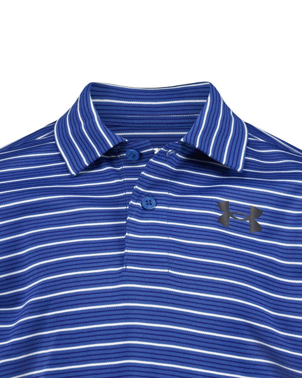 UA Matchplay Stripe Boys' Polo - Blue