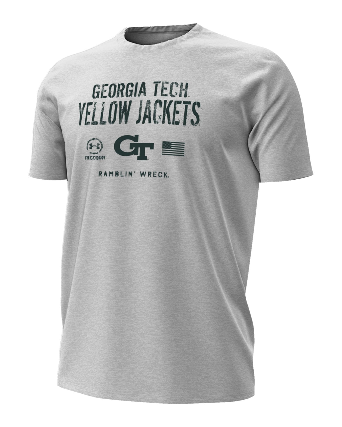 UA Performance Cotton Collegiate Freedom Men's T-Shirt - Gray