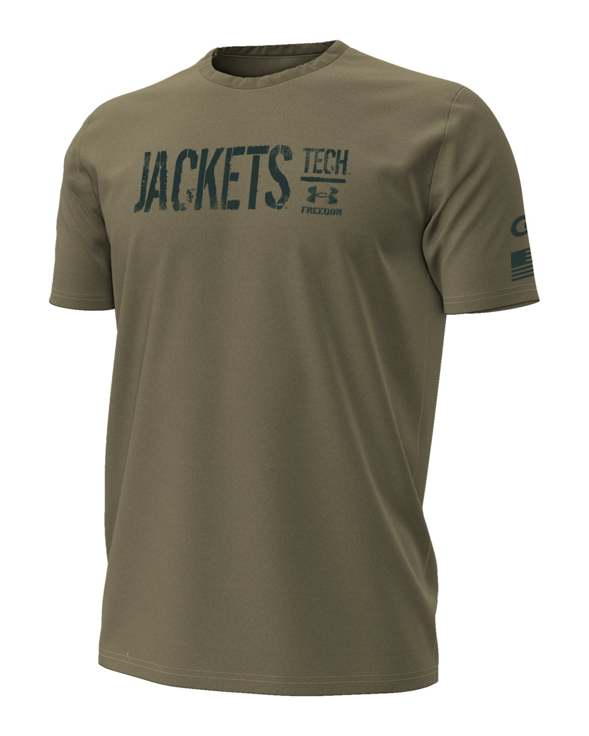 UA Performance Cotton Collegiate Freedom Men's T-Shirt - Brown