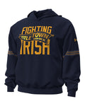 UA Icon Fleece Taped Collegiate Men's Hoodie - Blue