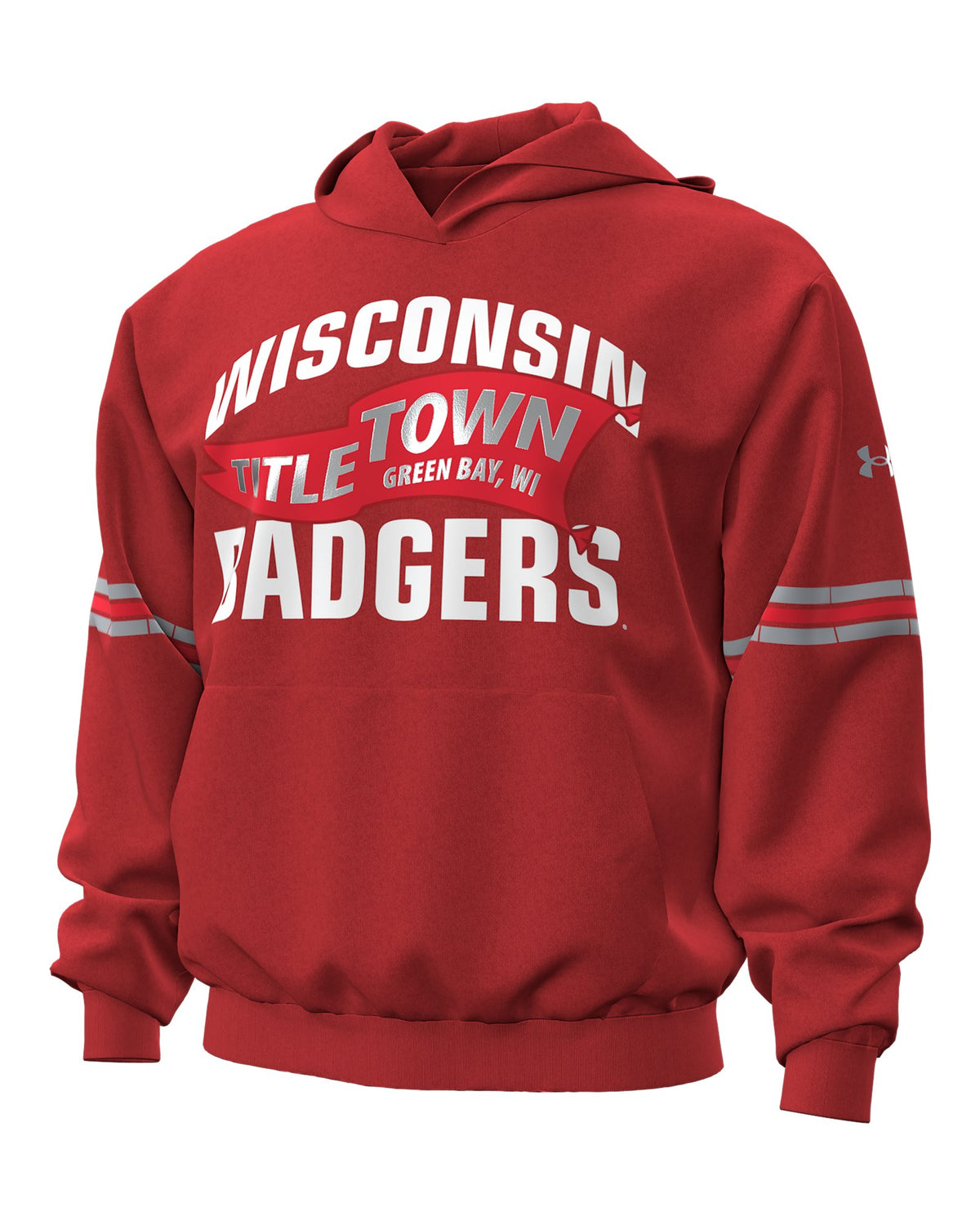 UA Icon Fleece Taped Collegiate Men's Hoodie - Red