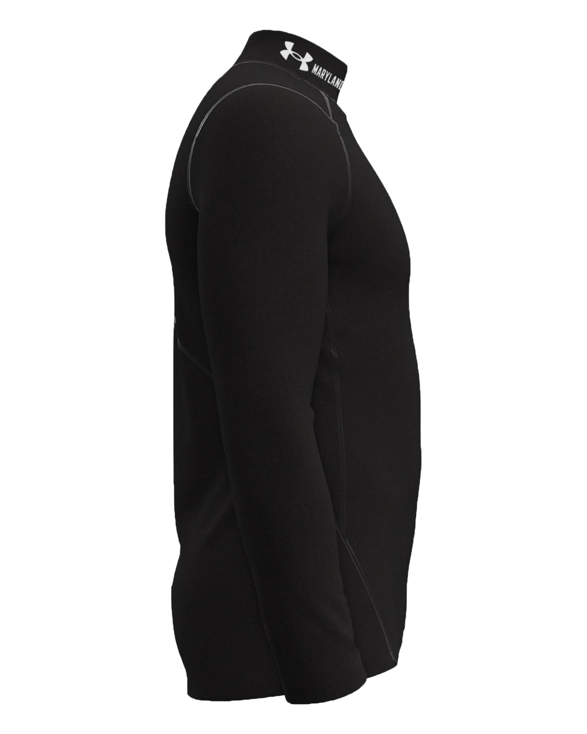 ColdGear® Collegiate Men's Long Sleeve Fitted Mock - Black