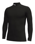 ColdGear® Collegiate Men's Long Sleeve Fitted Mock - Black