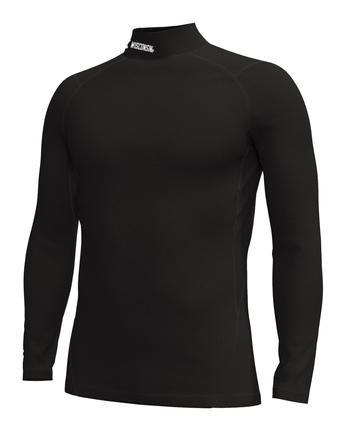 ColdGear® Collegiate Men's Long Sleeve Fitted Mock - Black