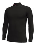 ColdGear® Collegiate Men's Long Sleeve Fitted Mock - Black