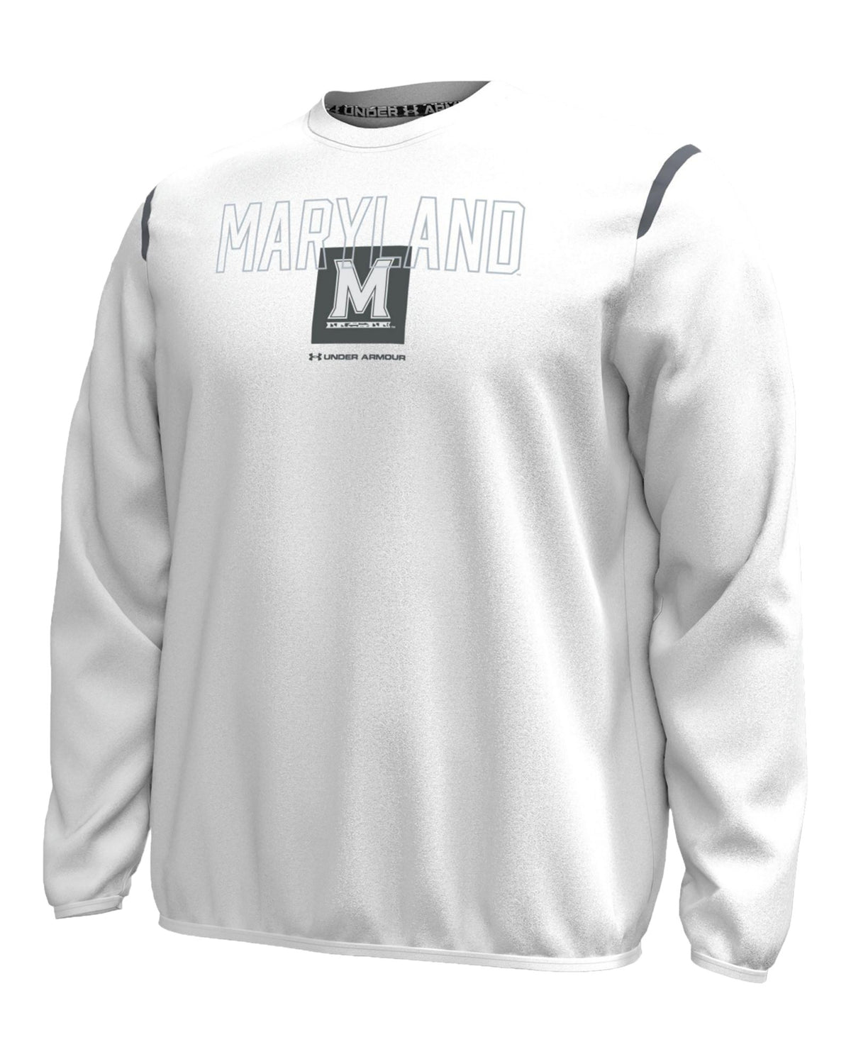 UA Unstoppable Fleece Collegiate Men's Crew - White