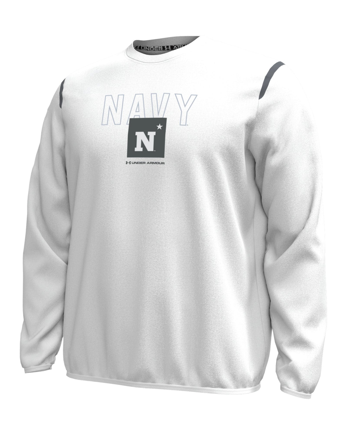 UA Unstoppable Fleece Collegiate Men's Crew - White
