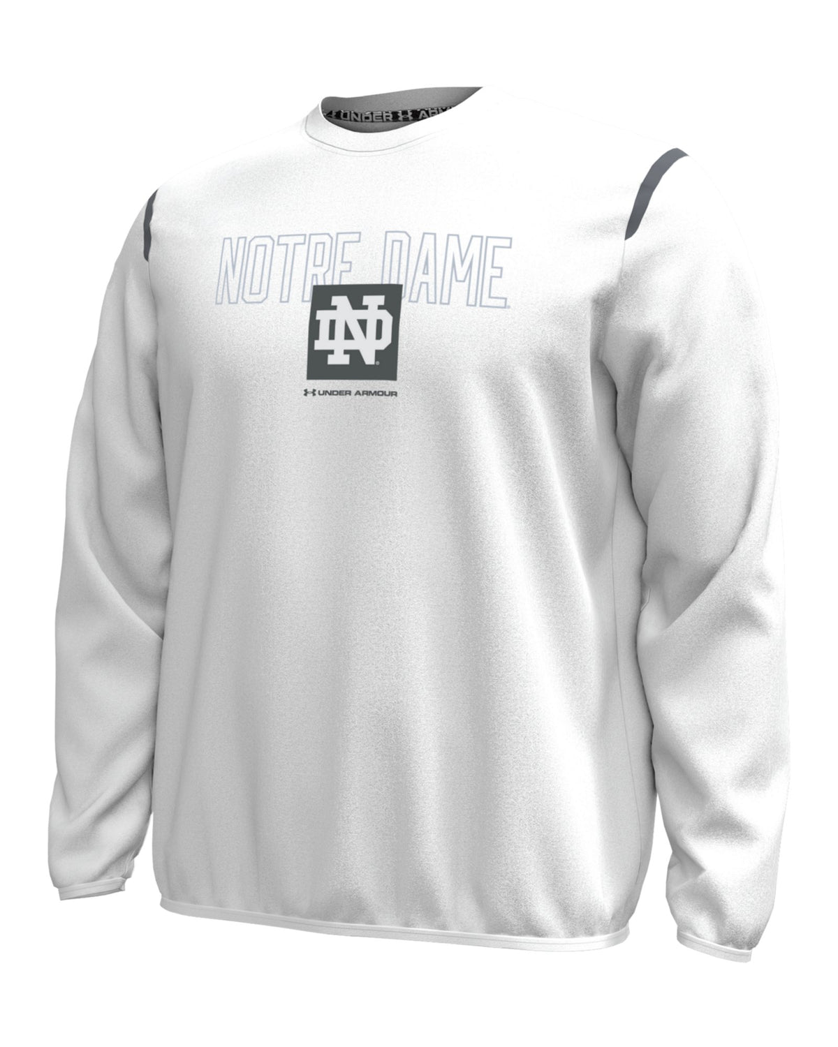 UA Unstoppable Fleece Collegiate Men's Crew - White