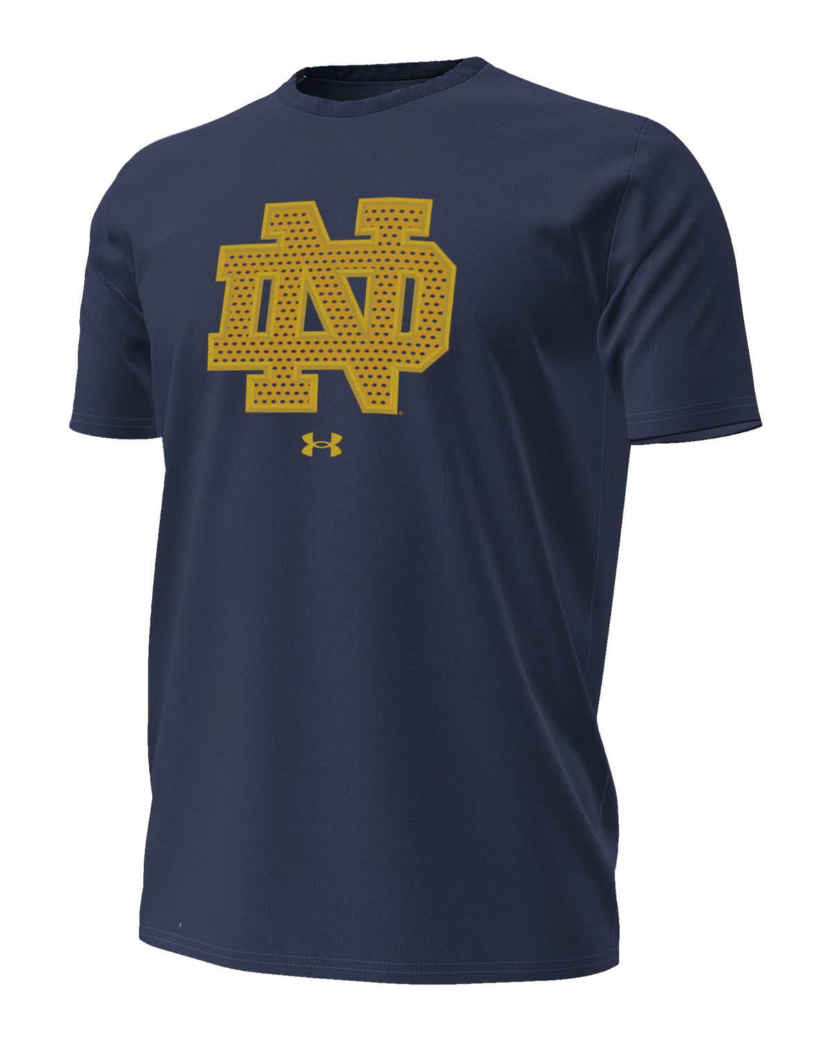UA Performance Cotton Collegiate Men's Short Sleeve - Blue
