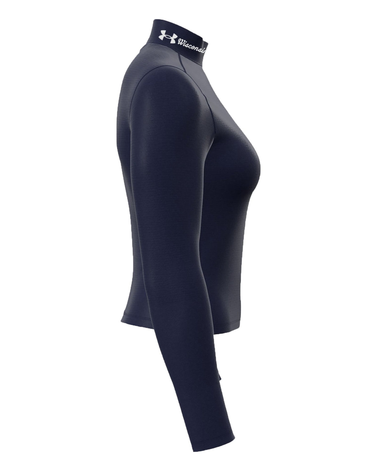 UA Gameday ColdGear® Collegiate Fitted Mock Women's Long Sleeve - Black