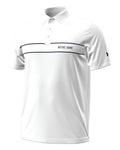 UA Playoff Chest Stripe Collegiate Men's Polo - White