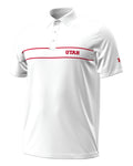 UA Playoff Chest Stripe Collegiate Men's Polo - White