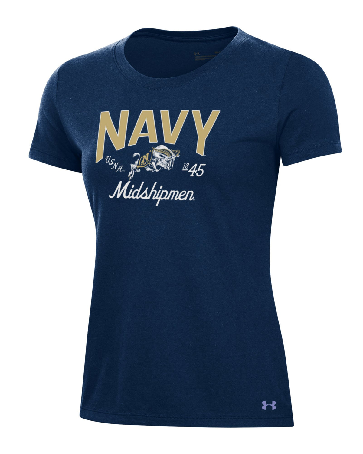 UA Performance Cotton Collegiate Women's T-Shirt - Blue