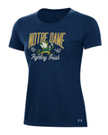 UA Performance Cotton Collegiate Women's T-Shirt - Blue