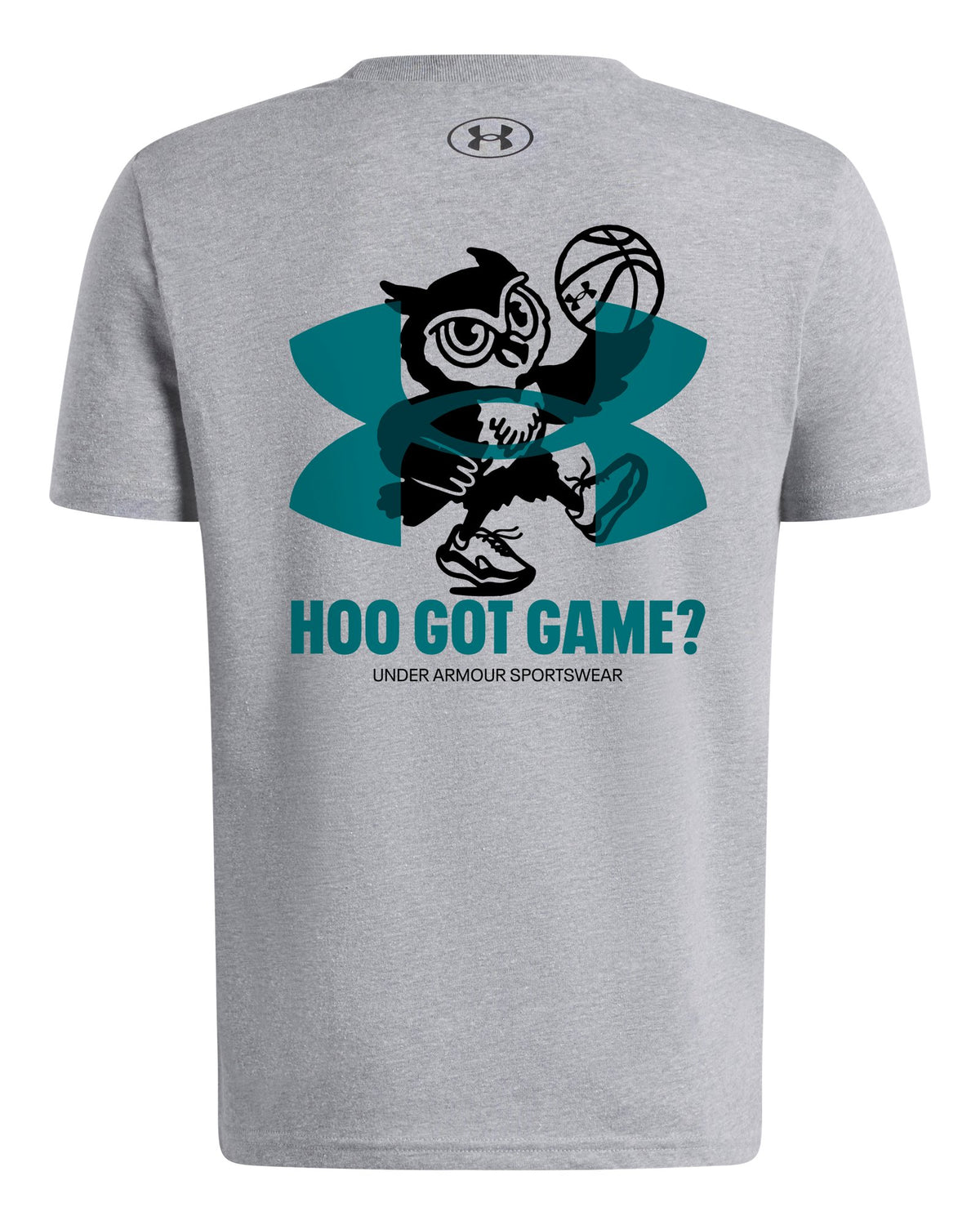 UA Hoo Hoops Boys' Short Sleeve - Gray