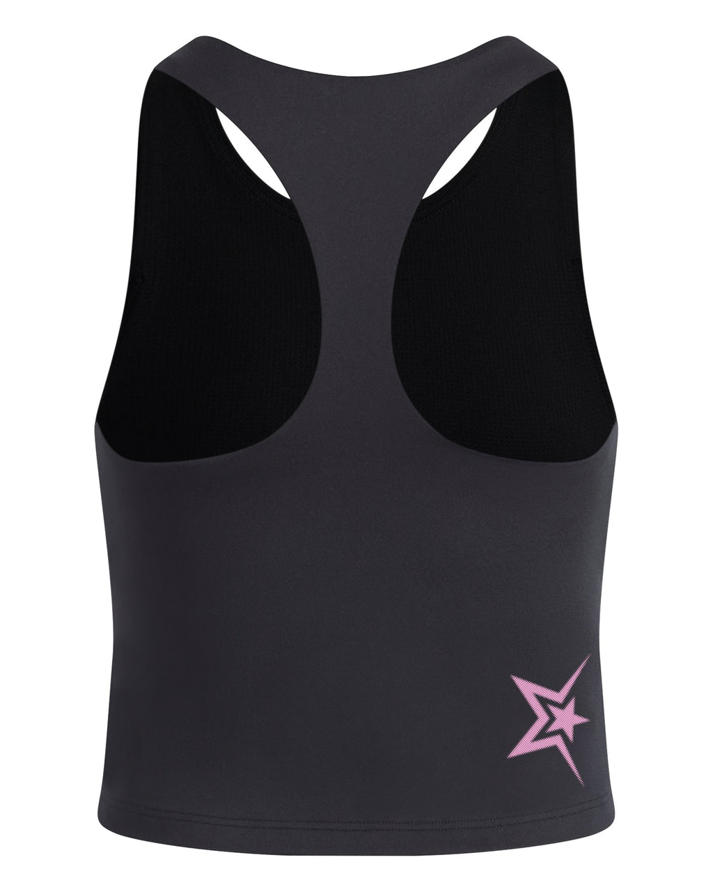 UA Motion Foil Girls' Crop Tank - Black
