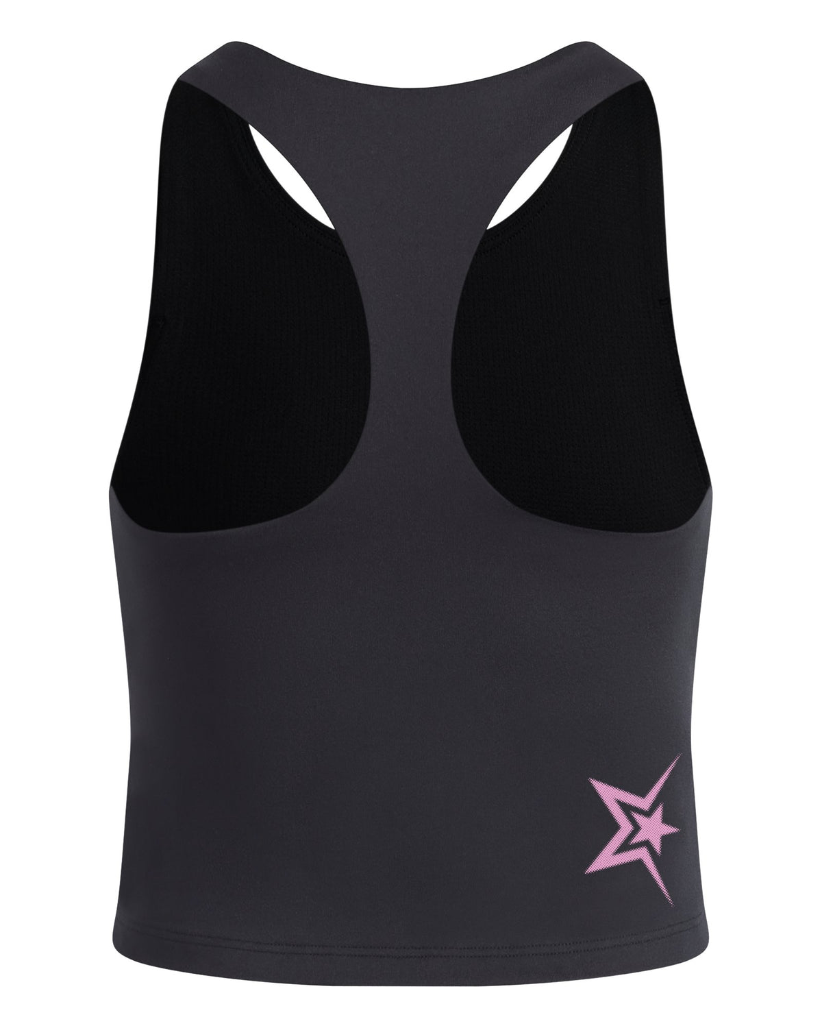 UA Motion Foil Girls' Crop Tank - Black
