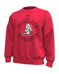 UA Icon Fleece Collegiate Men's Crew - Red